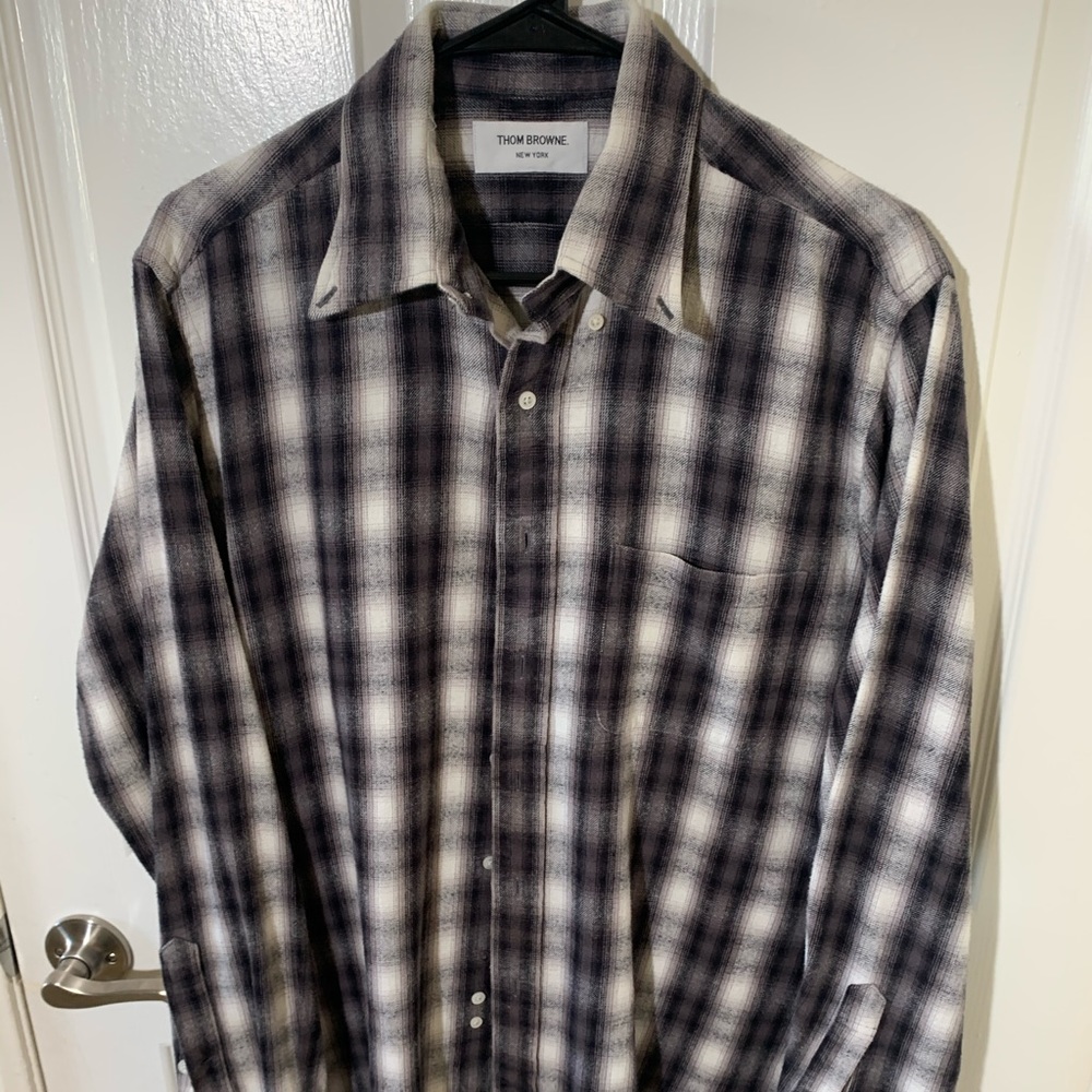 Thom Browne plaid flannel